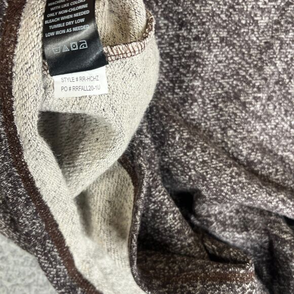 Rail Riders Hemp Sweater Mens L Brown Cotton 1/4 Zip Pullover Sweatshirt Hiking - Picture 13 of 13